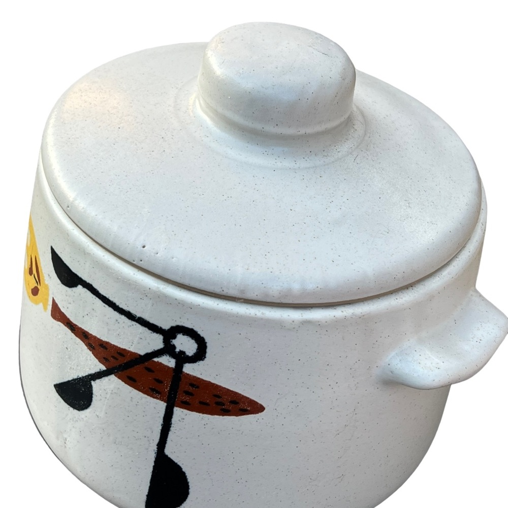 Vintage West Bend Dutch Oven Crockpot Pottery stoneware - Picture 3 of 6